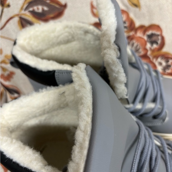 Mens Snow Boots Winter Warm PU Leather Sneakers Fashion Ankle Booties - Picture 5 of 8